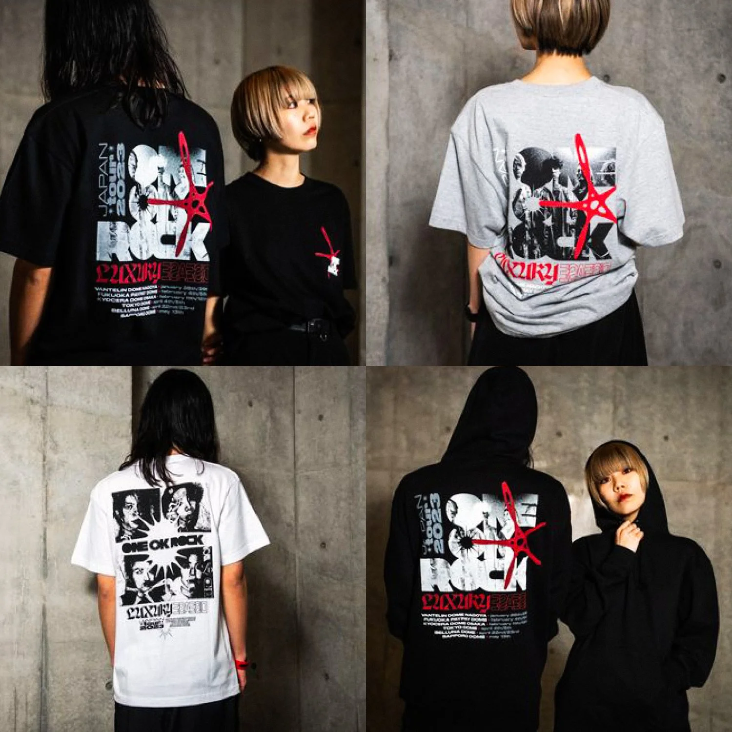 ONE OK ROCK Tシャツ LUXURY DISEASE ONE OK ROCK 2023 LUXURY DISEASE JAPAN TOUR Official T-shirt Type-A